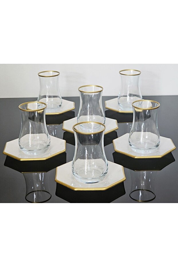 Çay Set 12 Parça Krem - 4