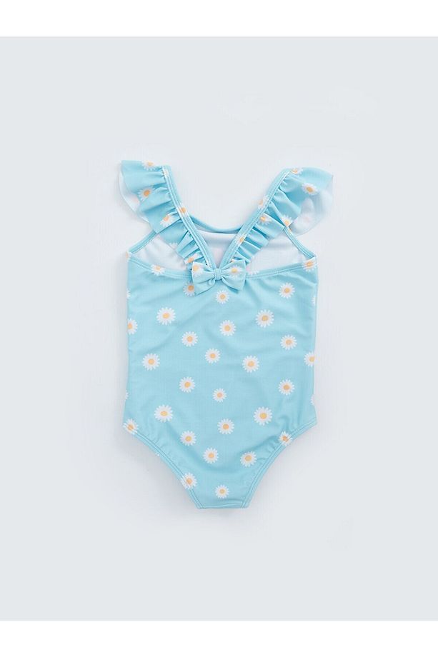 LCW Bisiklet Yaka Daisy Duck Baskılı Kız Bebek Mayo - 2
