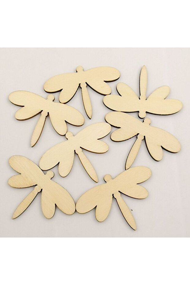 Boyanabilir Ahşap Yusufcuk Kuşu 5x3,5 Cm 30 Adet - 1