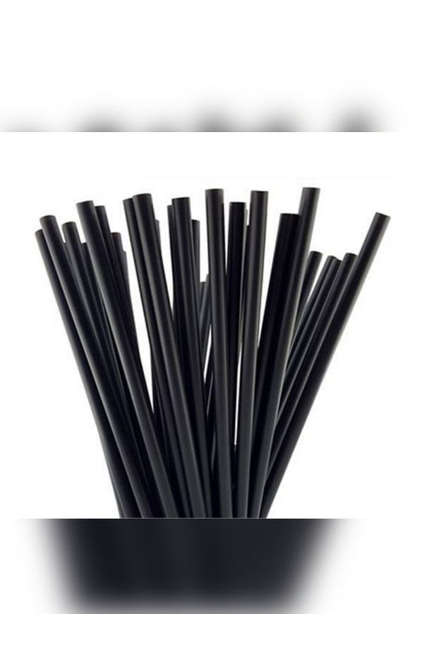 Bubble Tea Pipet 100lü 22 Cm Kalın Pipet ( SİYAH) - 6