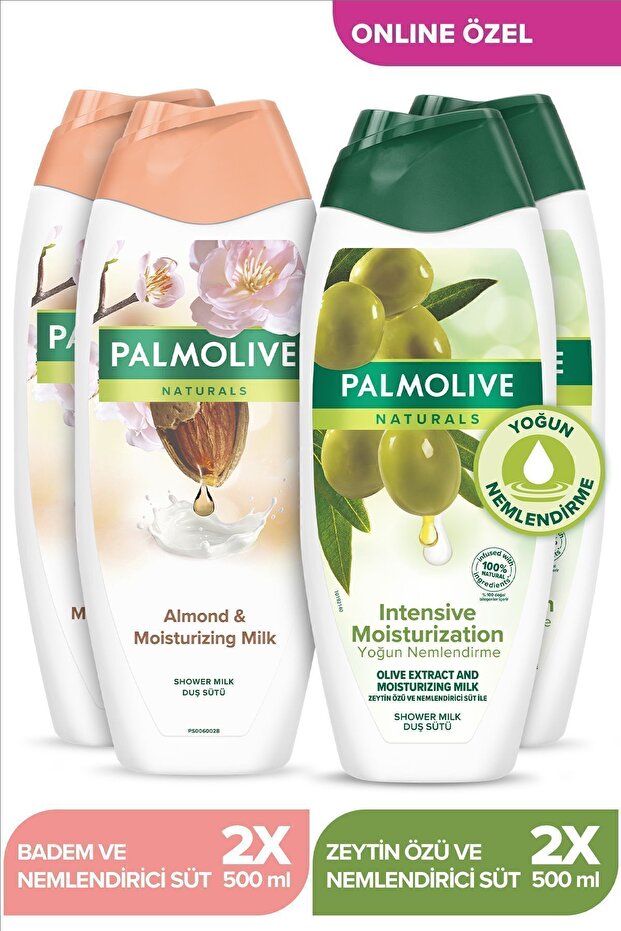 Naturals Almond and Intensive Moisturizing Olive Essence Shower Gel 500 ml
