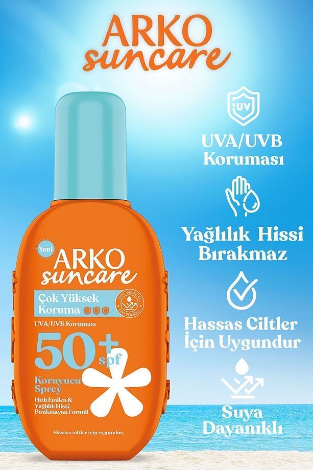 Suncare Spf50 Vücut Güneş Kremi 200 ml & Spf50 Çocuk Bebek Güneş Kremi 200 ml Yaz Seti - 3