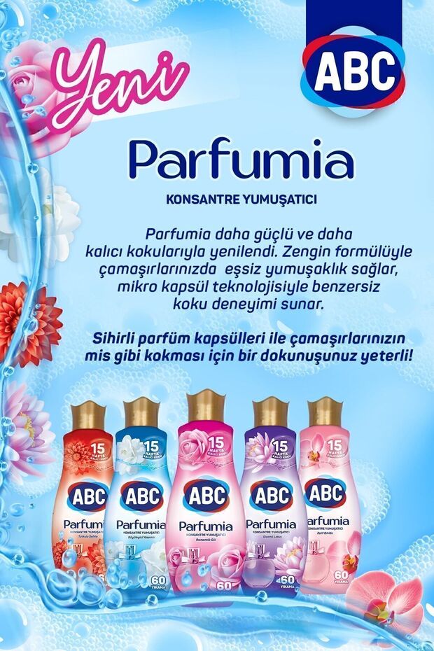Parfumia Konsantre Çamaşır Yumuşatıcısı Romantik Gül 3 X 1440 ml - 3