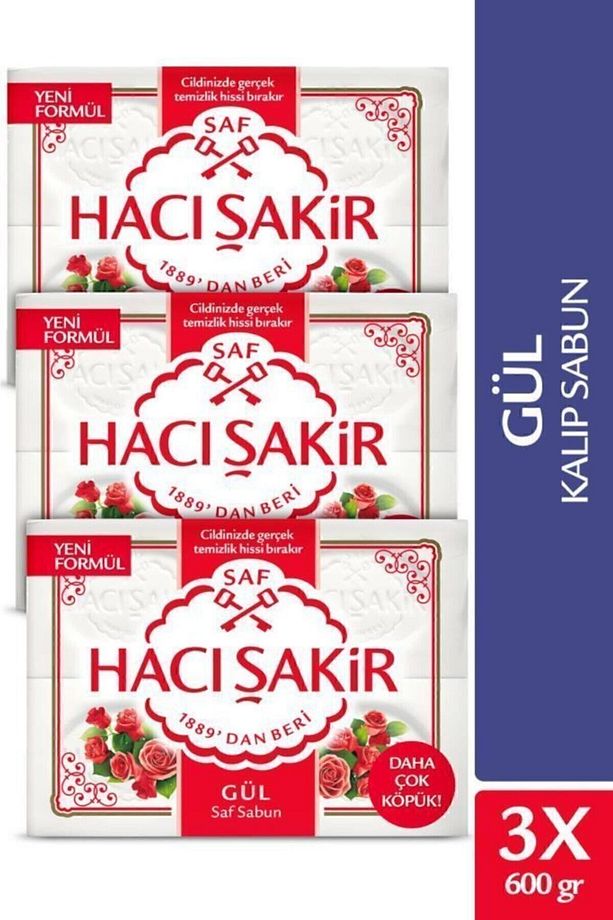 Gül Saf Kalıp Sabun 4x150 gr x 3 Adet - 1