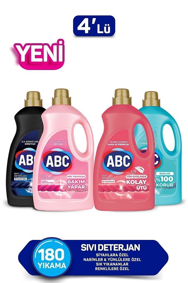 Sıvı Deterjan Seti 2,7l 4 Adet - 1