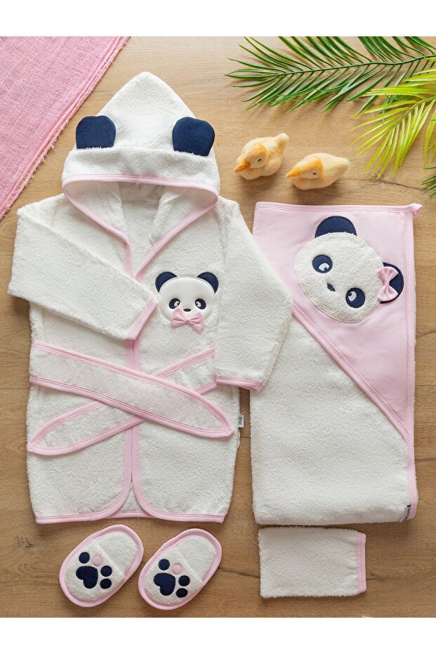 Cute Ponçik Baby Bathrobe Set New Season