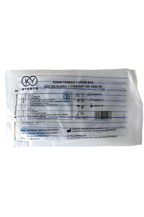 Musluklu Idrar Torbası 2000 Ml (20'li Paket) - 2