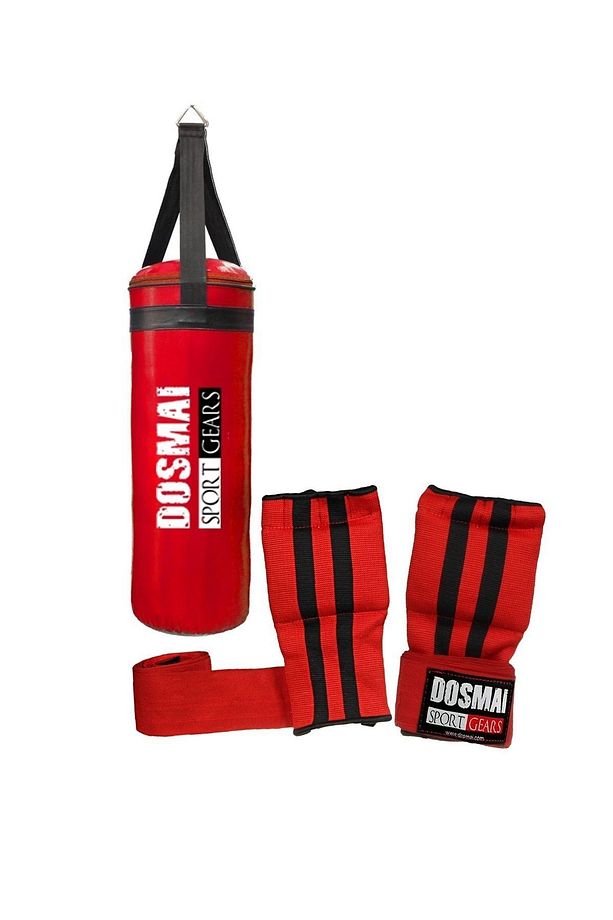 Kum Torbası 60*20 Cm Bandajlı Eldiven Ikili Çocuk Boks Seti Çbs992 - 2