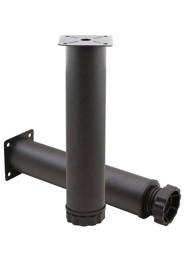 Ayarlanabilir Mobilya Kanepe Baza Koltuk Metal Destek Ayağı 25 Cm Siyah Yükseltici Ayakları (8 ADET) - 4