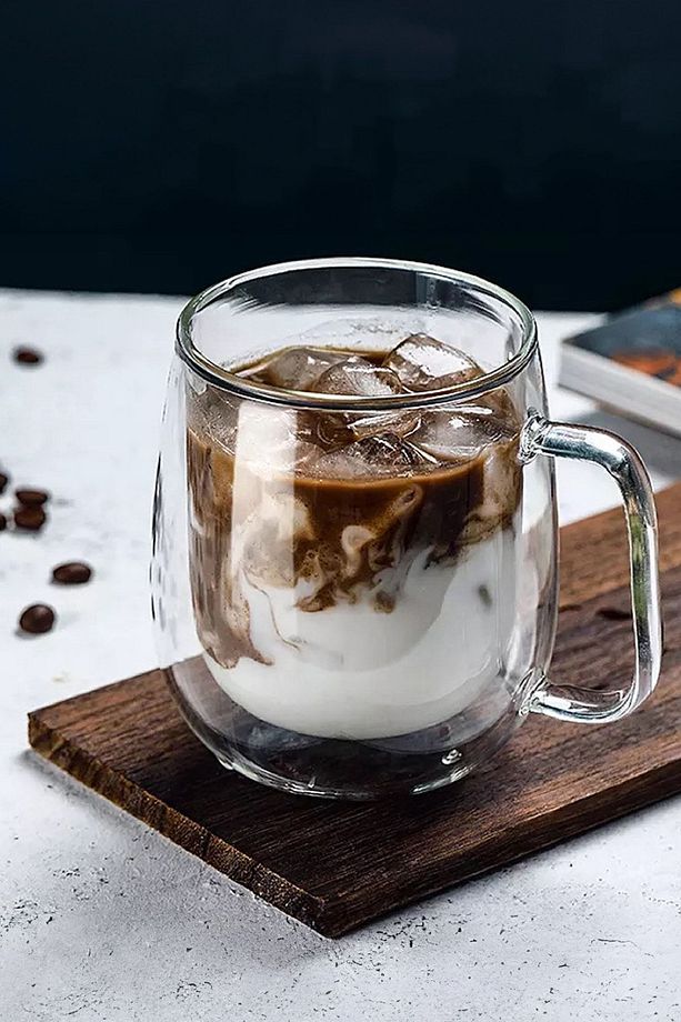 2 Adet Kulplu Çift Cidarlı Cam Çay Ve Kahve Kupası 250 ml - 5