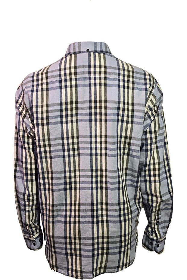 1709228 Erkek Ekoseli Gömlek Ocean - 3