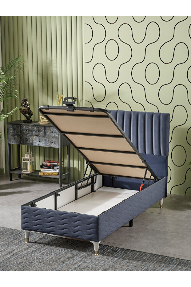 Ezgi Tek Kişilik 3Lü Set Yatak+Baza+Başlık - 3