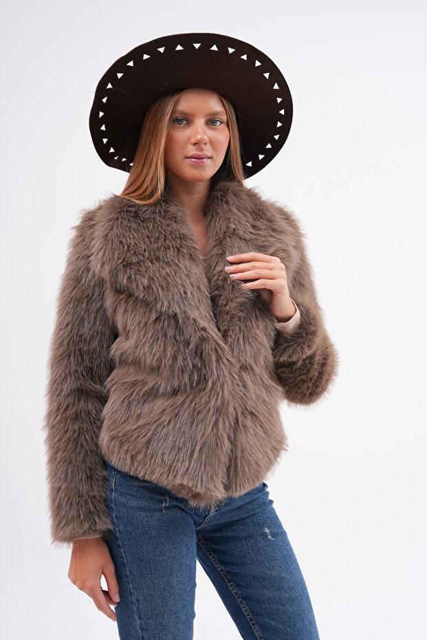 Geniş Yaka Ceket - 4