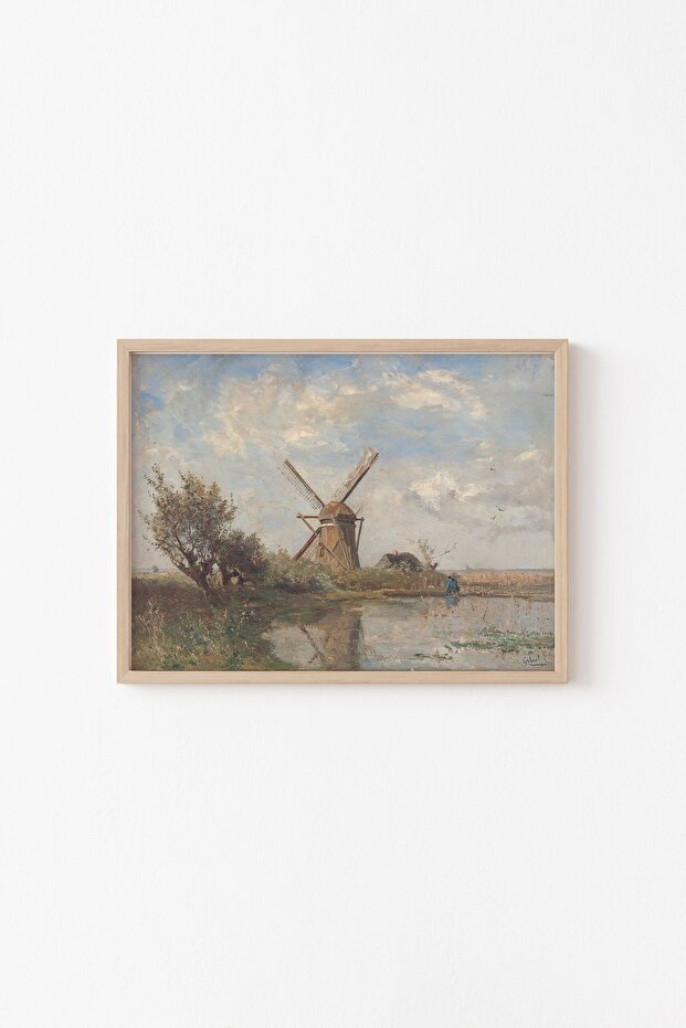 Windmill - Wooden Patterned Frame - 1