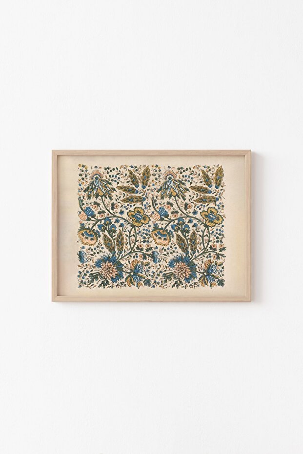 Flower Pattern - Wooden Patterned Frame - 1