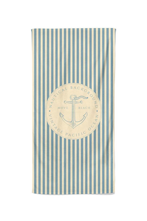 Beach and Bath Patterned Towel - 3