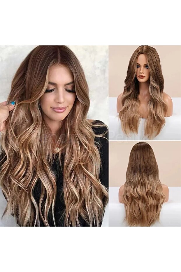 Luxury Vip Ombreli Dalgalı Peruk - 1