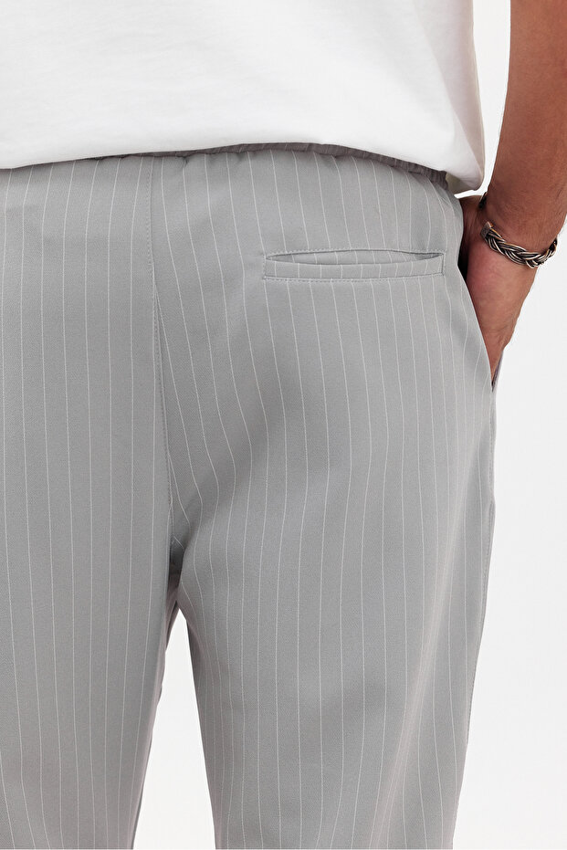 Çizgili Regular Erkek Pantolon - 4