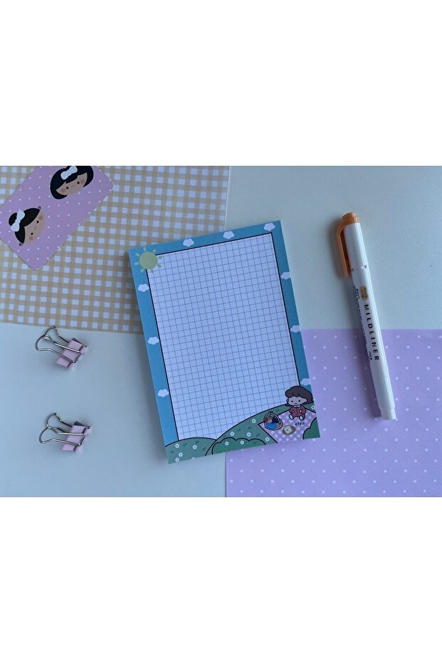 A6 Mavi Poly Memopad/notepad/defter - 1