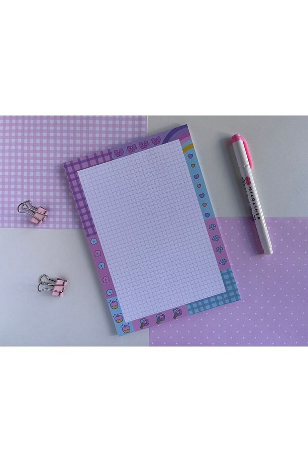 A5 Mor Kurdele Memopad/notepad/defter - 1