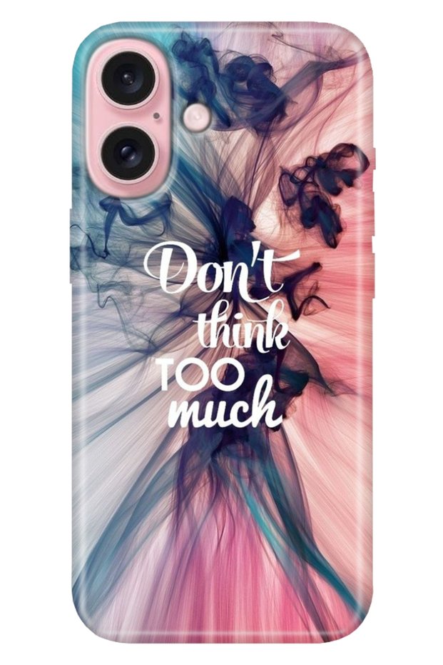 Case for iPhone 16 Plus Silicone Patterned 16 Plus Cover Too Much