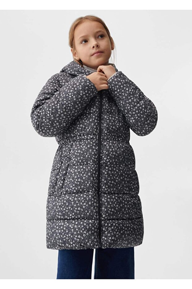 Kapitone uzun anorak - 1