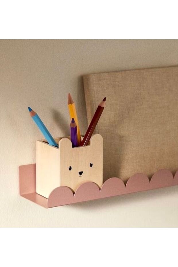 Pencil Box Wooden Pen Holder/ Montessori Educational Wooden Toy