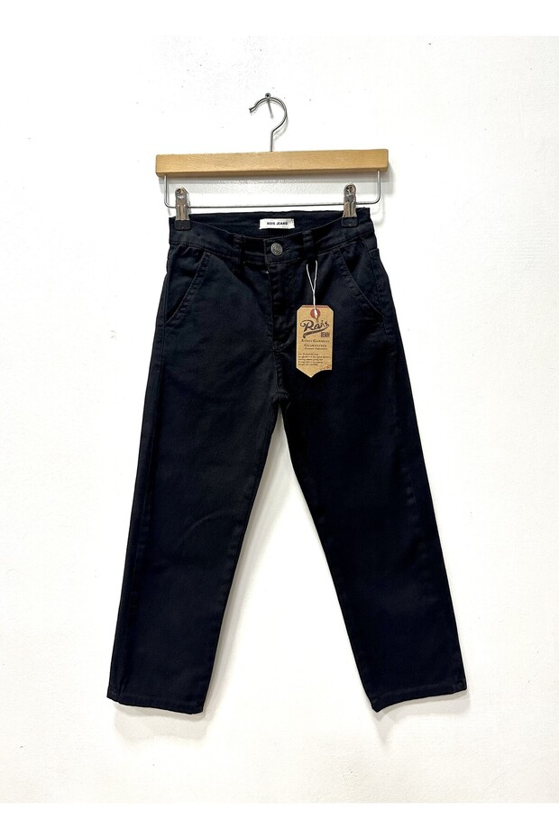Black School Trousers with Lycra Elastic Waistband