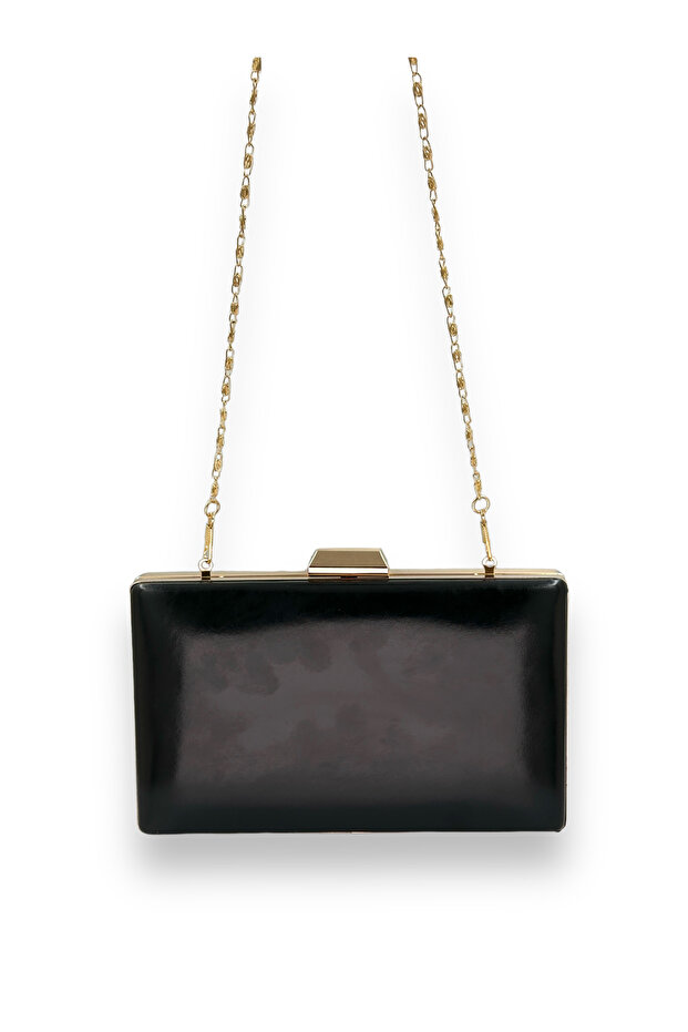 Black Color Skin Leather Matte Leather Evening Bag Evening Bag Engagement Wedding Bag Clutch Bag