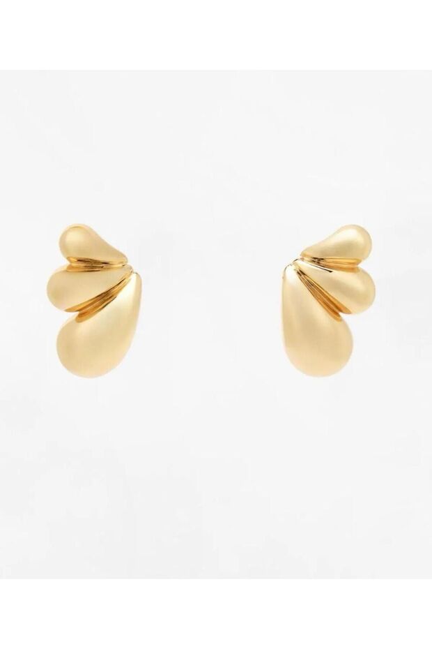 Damla gold küpe - 2