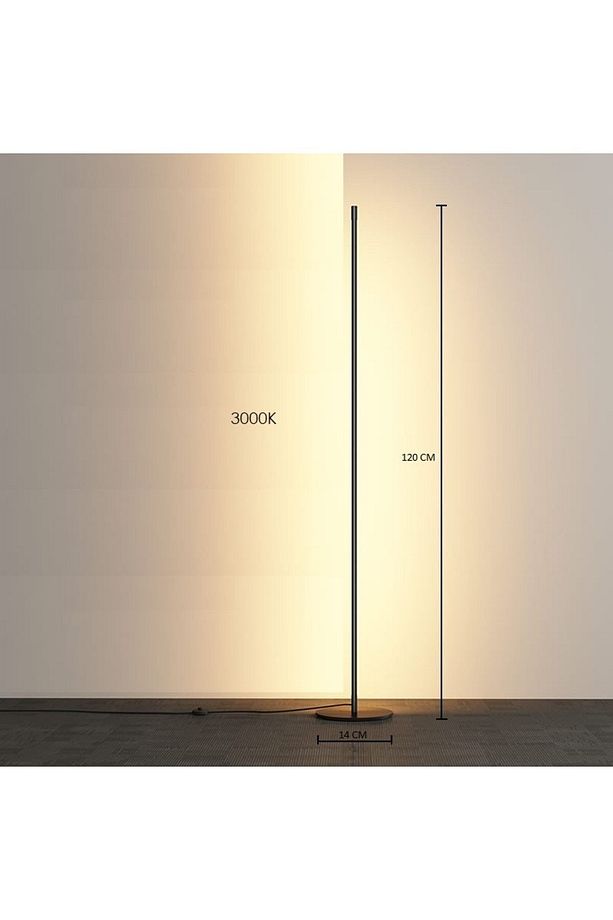 Dekoratif Köşe Premium Led Lambader 3000k Gün Işığı Ayaklı Led Işık Lambader - 1