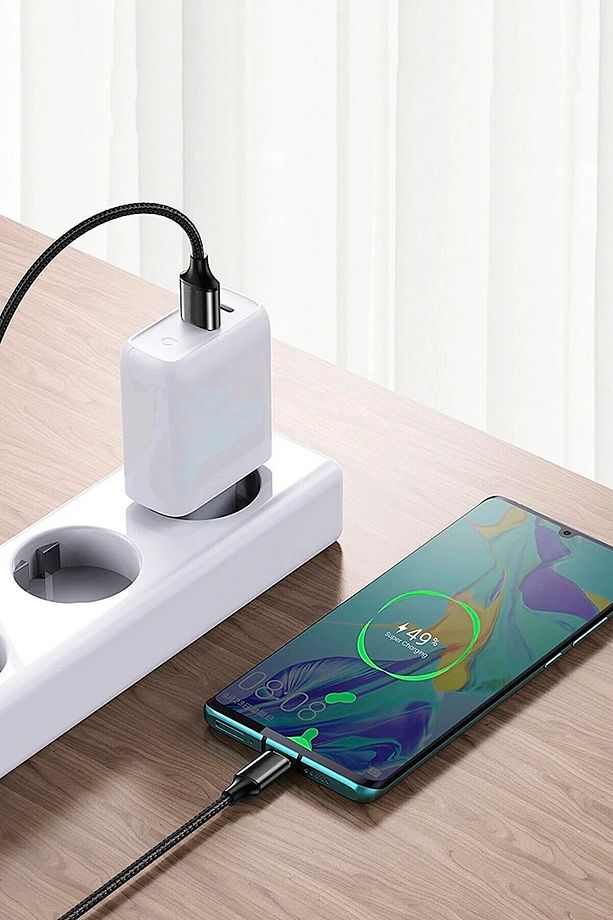 Xiaomi Redmi Note 11 12 Pro Uyumlu Type-c Siyah Hızlı Şarj Kablosu Android Şarz Aleti - 4
