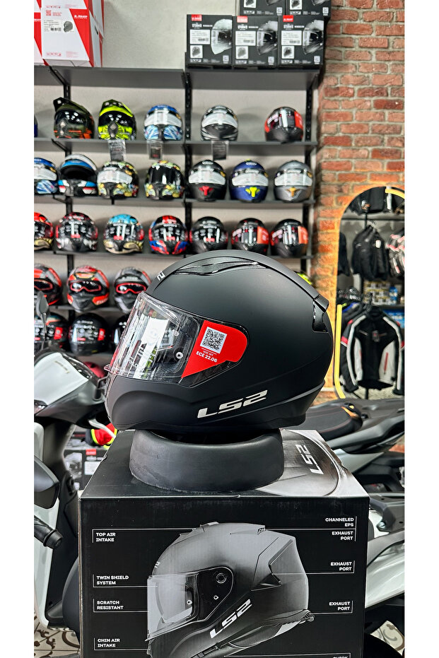 RAPID 2 MAT SİYAH KASK - 1