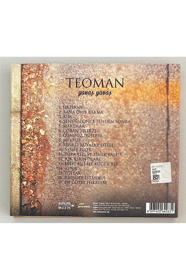 Teoman Yavaş Yavaş Cd Kitapçıklı (Orjinal Dönem Baskı Cd) - 2