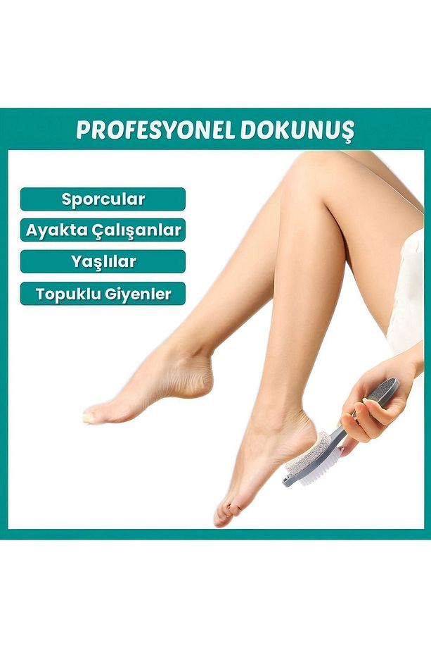 4 Fonksiyonlu Topuk Törpüsü Ayak Bakım Seti | 4 in 1 Set - 4