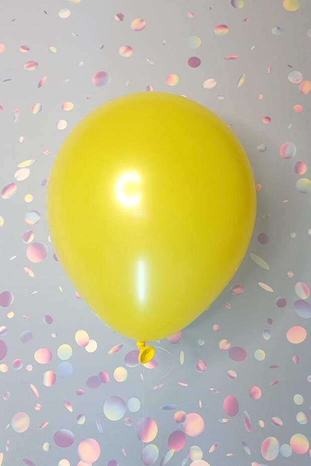 Yellow Balloon 10 Pieces - 12 Inc 30 Cm Party Balloon