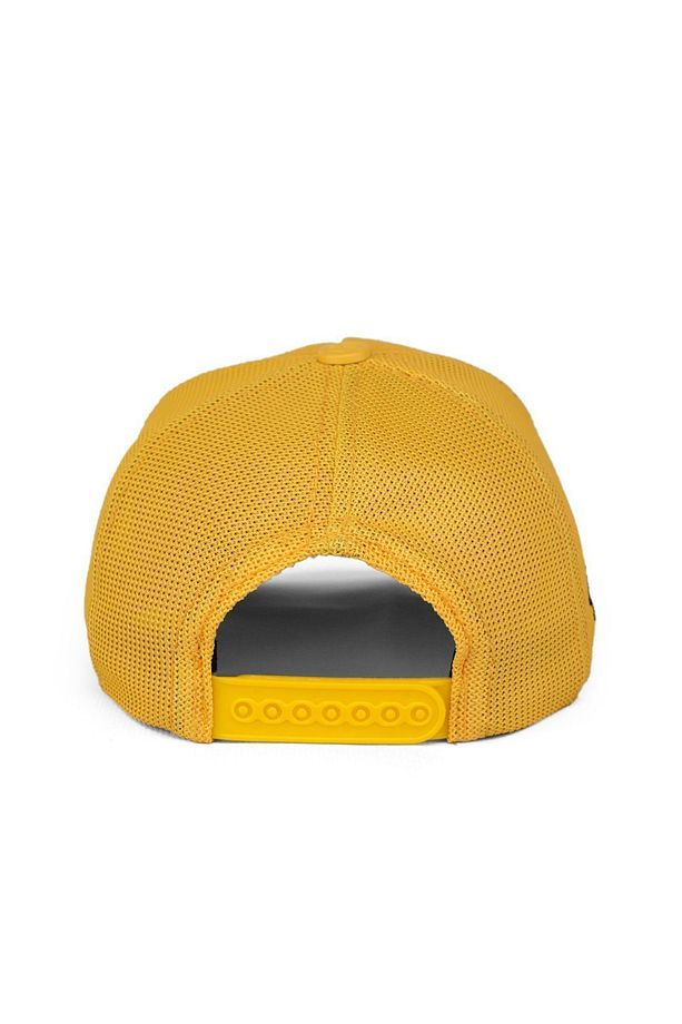 V1 Kids Aslan Logolu Sarı Çocuk Trucker Şapka - 6