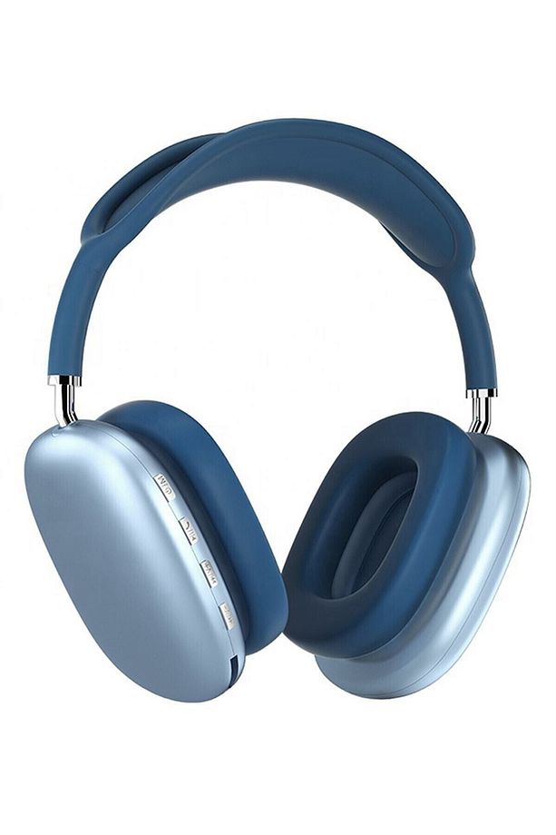 P9 Air Kablosuz Bluetooth 5.0 Wirelles Mikrofonlu Kulaklık Stereo Mavi - 3