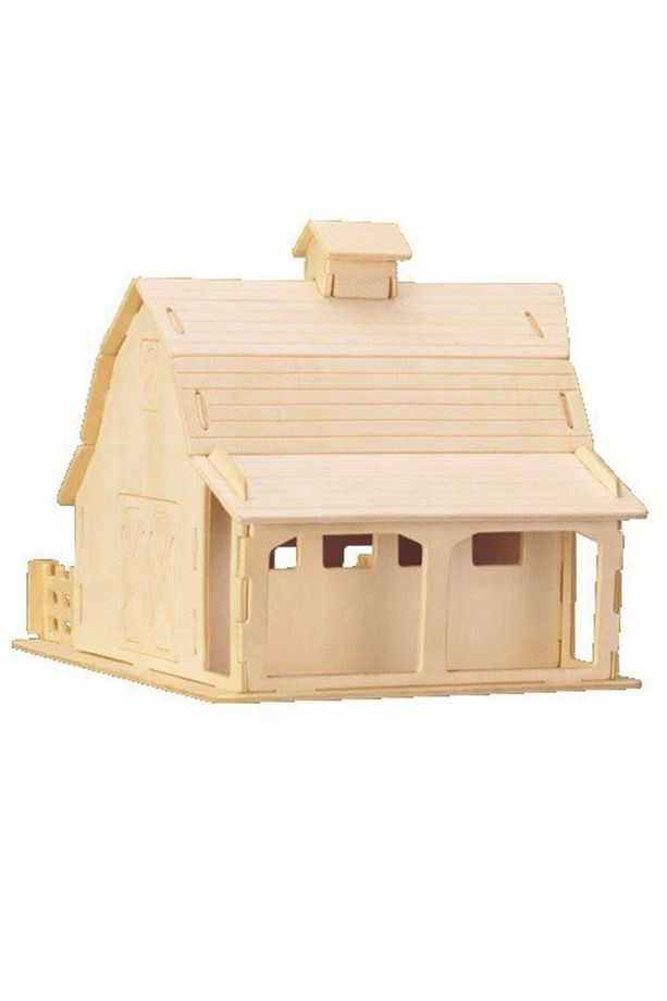 Pazarız 3d Ahşap Puzzle Yapboz Maket Çiftlik Evi Boyanabilir - 2