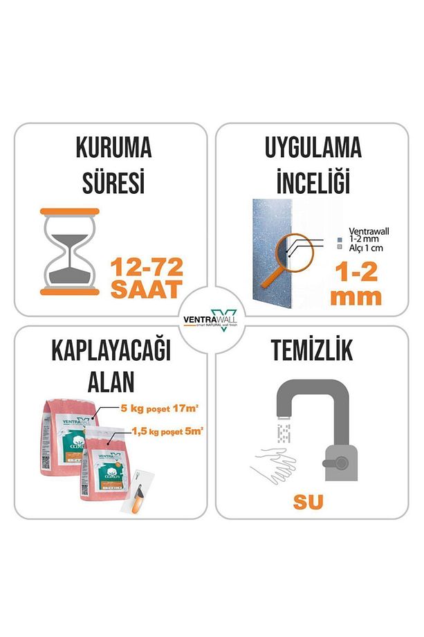 Isı Ve Ses Yalıtımlı Sürülen Duvar Kağıdı | Kendinden Yapışkanlı | Sütlü Kahve| BR03-5 Kg | 16,5m² - 7