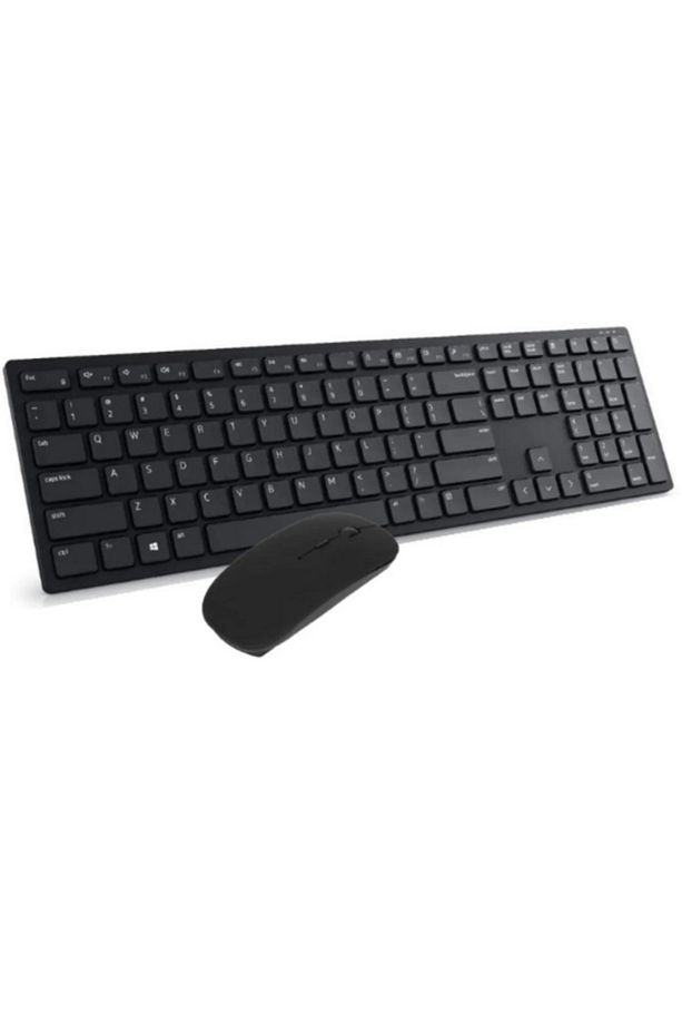 Ultra Slim Tv Pc Mobile Tablet Uyumlu Kablosuz Q Klavye Mouse Set Siyah 2.4 Ghz Wireless Set Numlock - 1