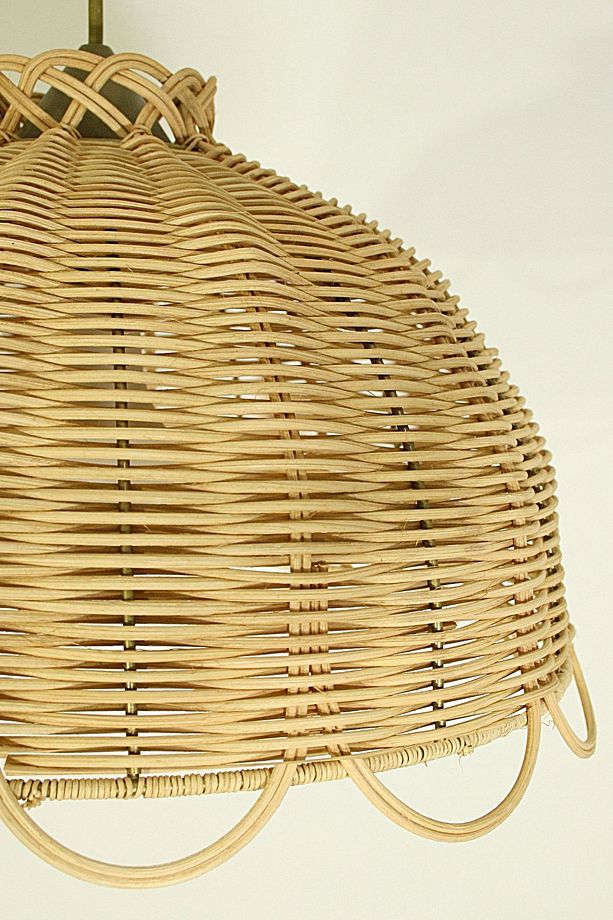 Rattan, Bambu, Hasır Sarkıt Avize Çap: 35 Cm Yükseklik: 22 Cm - 5