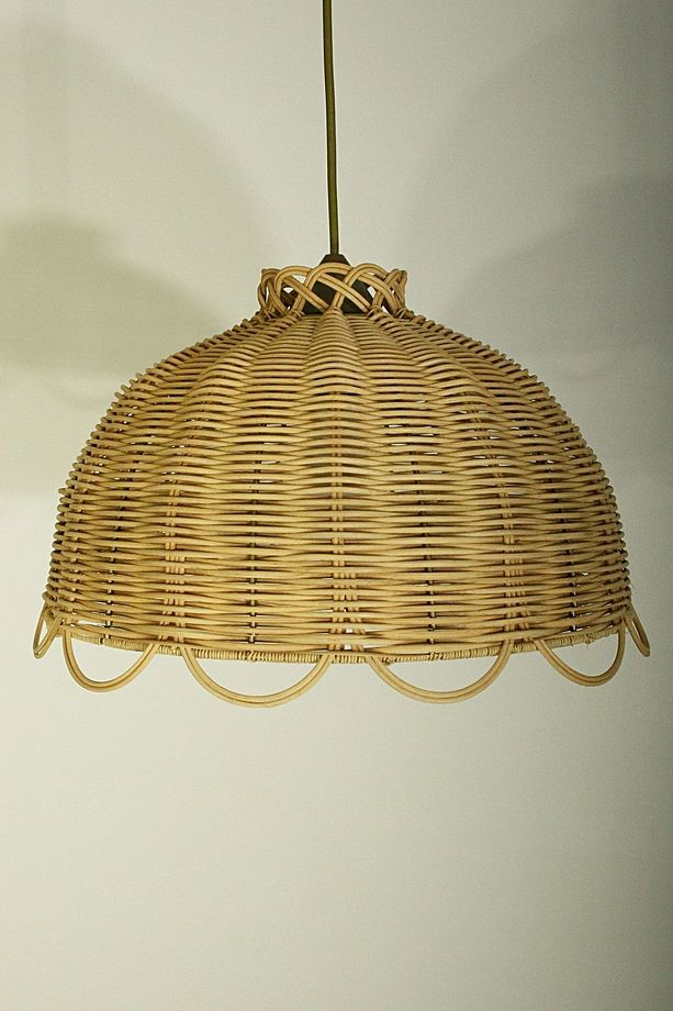 Rattan, Bambu, Hasır Sarkıt Avize Çap: 35 Cm Yükseklik: 22 Cm - 6