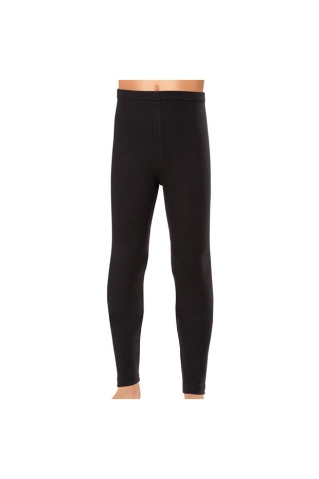 400 Girls' Thermal Tights Black New Season (1 Piece Economical)