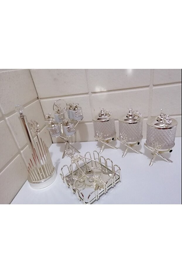 Gümüş Konsept Mutfak Seti - 1