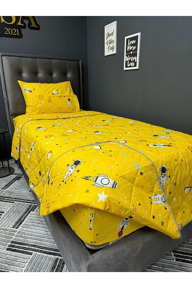 Genç Odası Kapitone Yatak Örtüsü Multi Set Çarşafı Lastikli - 3