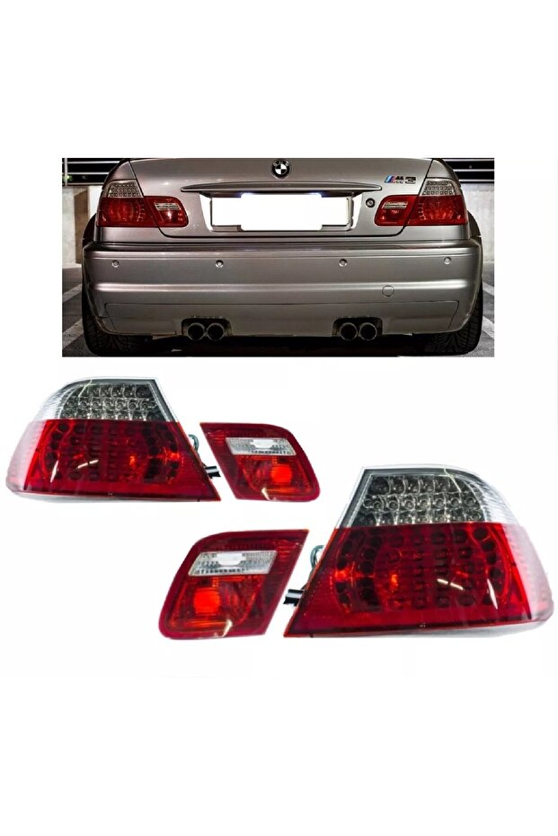 BMW E46 2004-2005 Uyumlu LCİ COUPE 2.KAPI LEDLİ ARKA STOP LAMBASI - 1