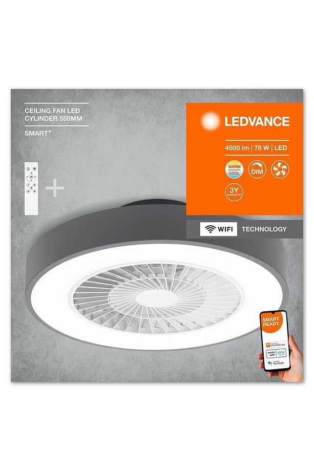 Smart Wifi Akıllı Tavan Vantilatörü 78W Led Işık - 2