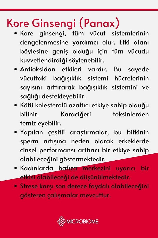 Ginseng Complex Kore, Sibirya, Amerikan Ginsengi, L-arjinin Ve Ginkgo Biloba Kompleks 30 Kapsül - 5