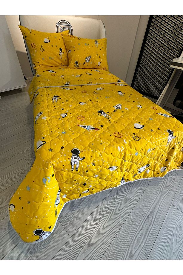 Genç Odası Kapitone Yatak Örtüsü Multi Set Çarşafı Lastikli - 1